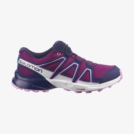 Salomon SPEEDCROSS Fuchsia Terrengløpesko Barn [NO 0-HDF]
